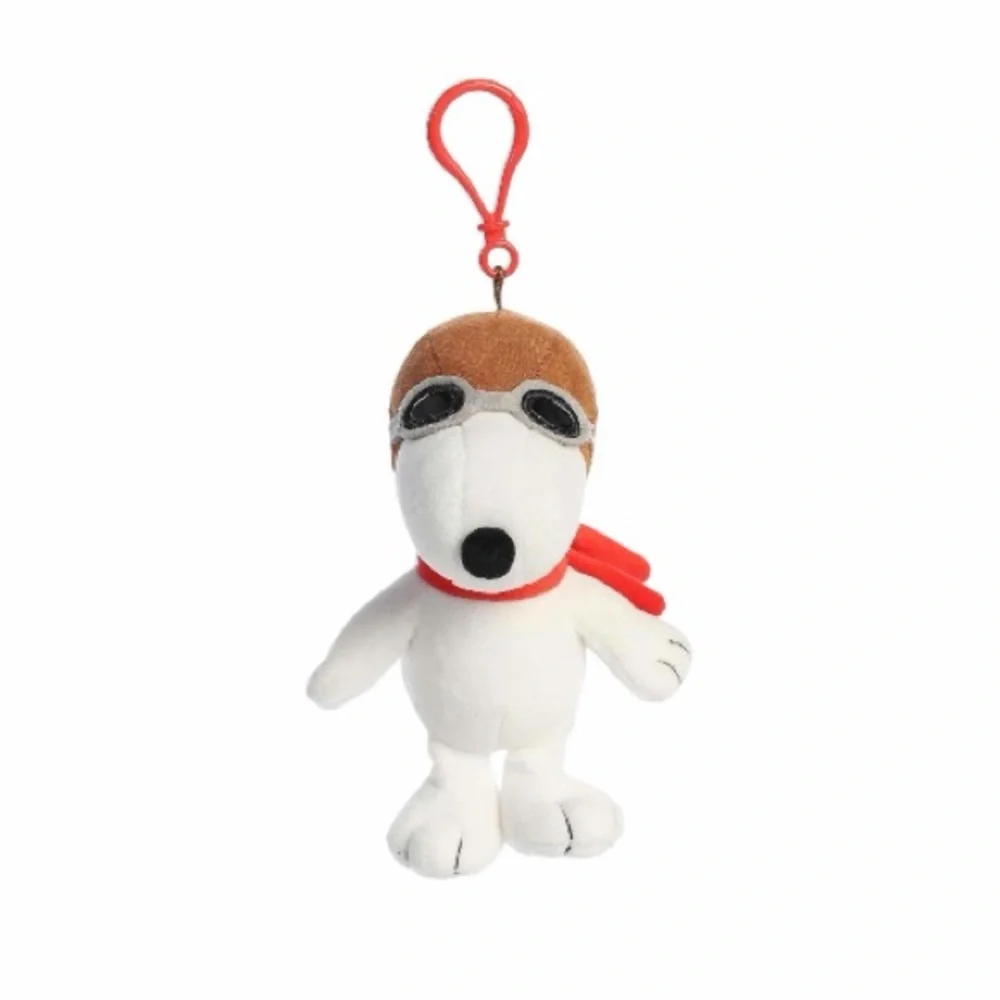 Adorable Peanuts Flying Ace Clip On Plush NWT